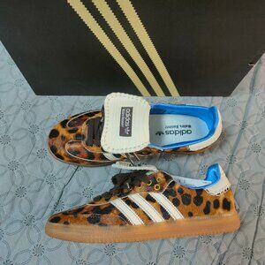 Adidas Wales Bonner x Samba Pony Leopard Sneaker